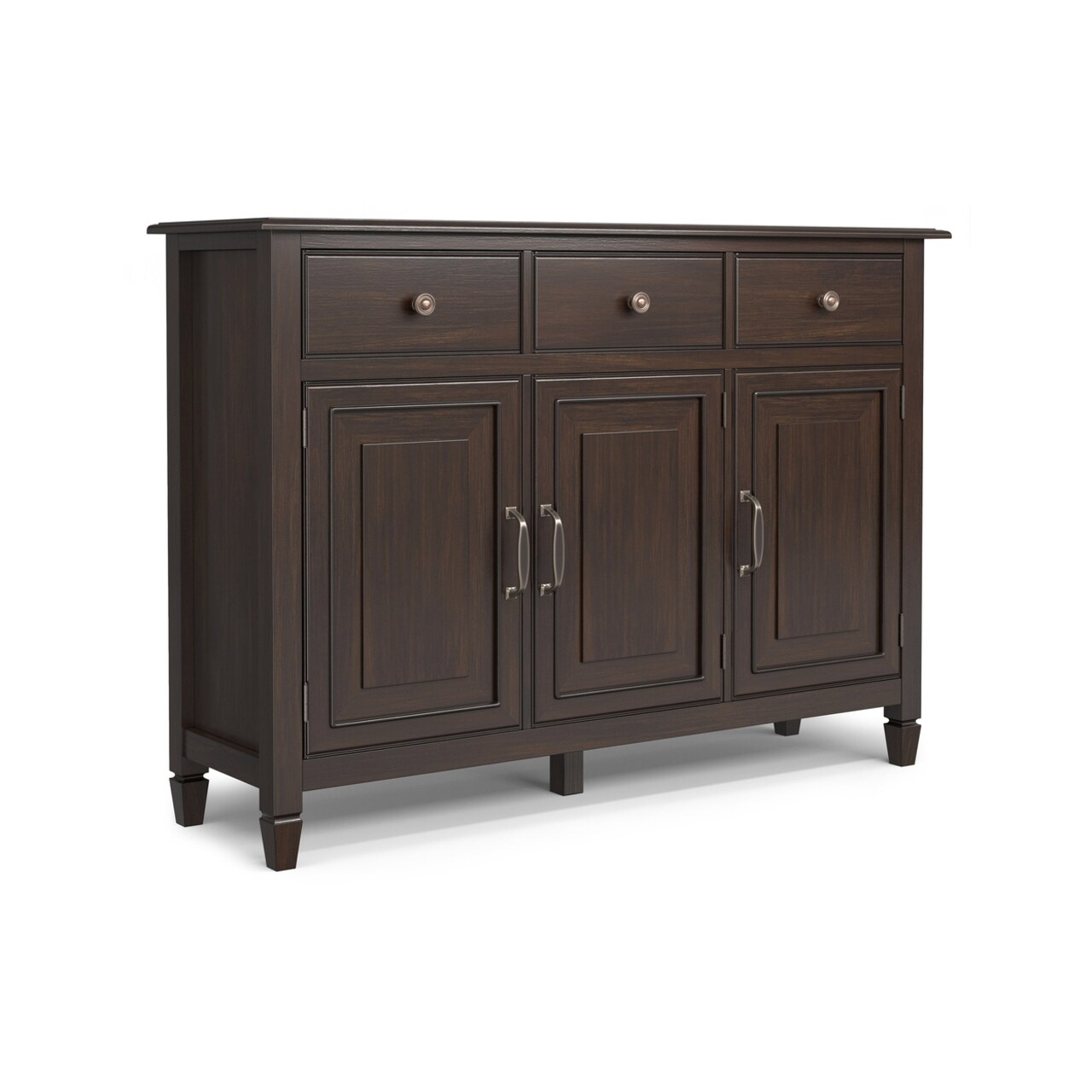 Connaught Wide Entryway Storage Cabinet With 3 Drawers And Adjustable Shelves